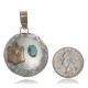 Turtle 12kt Gold Filled and .925 Sterling Silver Certified Authentic Handmade Navajo Native American Natural Turquoise Pendant 24532 Turtle 12kt Gold Filled and .925 Sterling Silver Certified Authentic Handmade Navajo Native American Natural Turquoise Pendant 24532