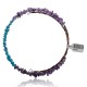 Natural Turquoise and Amethyst Certified Authentic Navajo Native American Adjustable Choker Wrap Necklace Chain 25584 Natural Turquoise and Amethyst Certified Authentic Navajo Native American Adjustable Choker Wrap Necklace Chain 25584