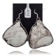 Huge White Howlite .925 Sterling Silver Certified Authentic Navajo Native American Dangle Earrings 27280 Huge White Howlite .925 Sterling Silver Certified Authentic Navajo Native American Dangle Earrings 27280