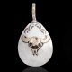 12kt Gold Filled and .925 Sterling Silver Bull Skull Handmade Navajo Pendant NB151219024528 12kt Gold Filled and .925 Sterling Silver Bull Skull Handmade Navajo Pendant NB151219024528
