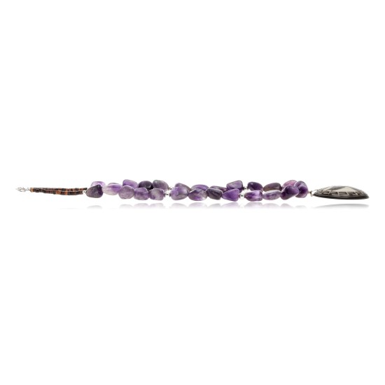 Hummingbird .925 Sterling Silver Certified Authentic Navajo Native American Natural Amethyst Necklace 25519 Hummingbird .925 Sterling Silver Certified Authentic Navajo Native American Natural Amethyst Necklace 25519