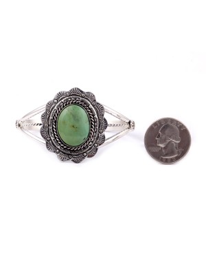 .925 Sterling Silver Handmade Navajo Turquoise Cuff Bracelet 24544 .925 Sterling Silver Handmade Navajo Turquoise Cuff Bracelet 24544