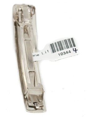 Handmade Bear Paw Certified Authentic Navajo Nickel Native American Hair Barrette 10344-4 Handmade Bear Paw Certified Authentic Navajo Nickel Native American Hair Barrette 10344-4