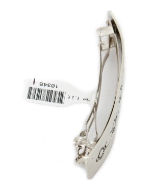 Handmade Sun Certified Authentic Navajo Nickel Native American Hair Barrette 10345-1 Handmade Sun Certified Authentic Navajo Nickel Native American Hair Barrette 10345-1