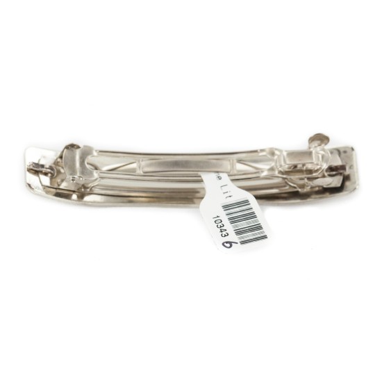 Cross Certified Authentic Handmade Nickel Navajo Native American Hair Barrette 10343-6 Cross Certified Authentic Handmade Nickel Navajo Native American Hair Barrette 10343-6