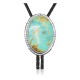 Handmade Certified Authentic Navajo .925 Sterling Silver Native American Natural Turquoise Bolo Tie 34121 Handmade Certified Authentic Navajo .925 Sterling Silver Native American Natural Turquoise Bolo Tie 34121