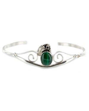Handmade Navajo .925 Sterling Silver Natural Malachite Bracelet NB151223215213 Handmade Navajo .925 Sterling Silver Natural Malachite Bracelet NB151223215213