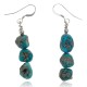 Natural Turquoise .925 Sterling Silver Hooks Certified Authentic Navajo Native American Dangle Hook Earrings 27276 Natural Turquoise .925 Sterling Silver Hooks Certified Authentic Navajo Native American Dangle Hook Earrings 27276