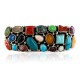 Handmade Certified Authentic Navajo .925 Sterling Silver Multicolor Turquoise, Coral, Lapis Native American Cuff Bracelet 12483 Handmade Certified Authentic Navajo .925 Sterling Silver Multicolor Turquoise, Coral, Lapis Native American Cuff Bracelet 12483