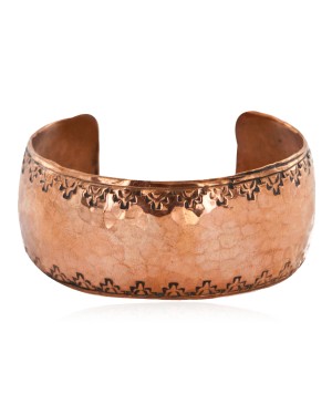 Handmade Hammered Navajo Pure Copper Bracelet NB151001225826